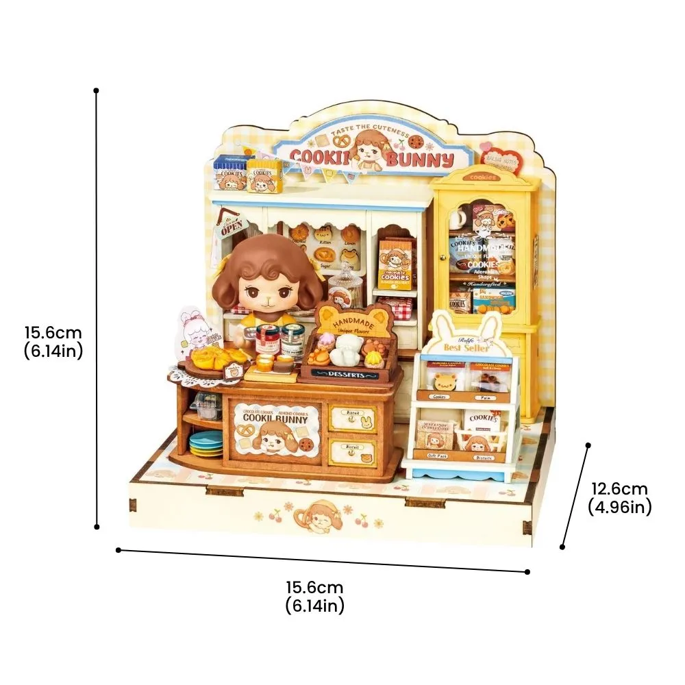 Figured'Art Cookii konijns koekjeswinkel 3D puzzel 182 stuks