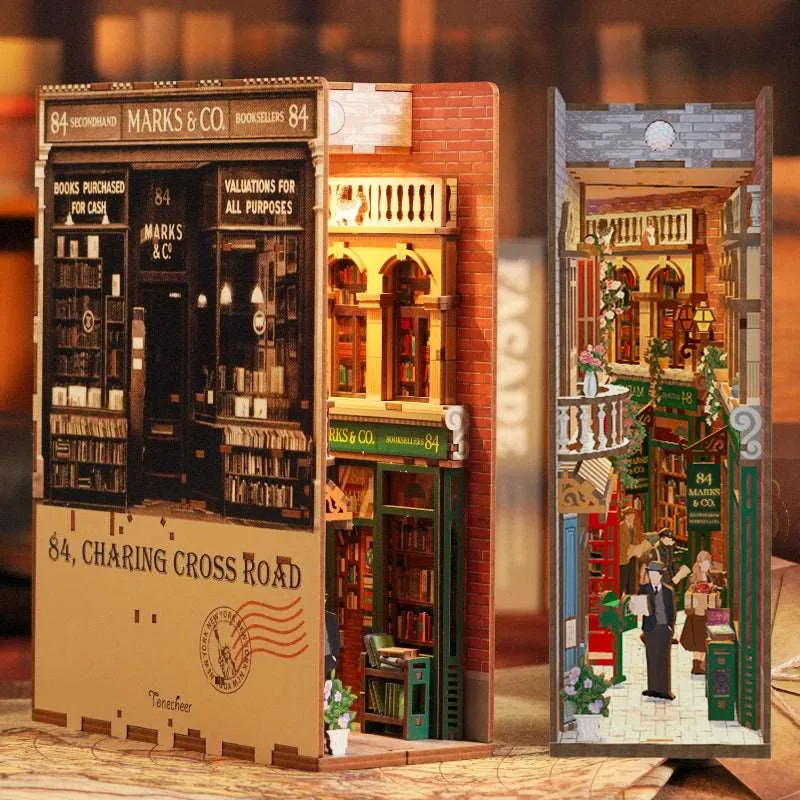 Figured'Art 84 Charing Cross Road book nook 24,5 cm met led