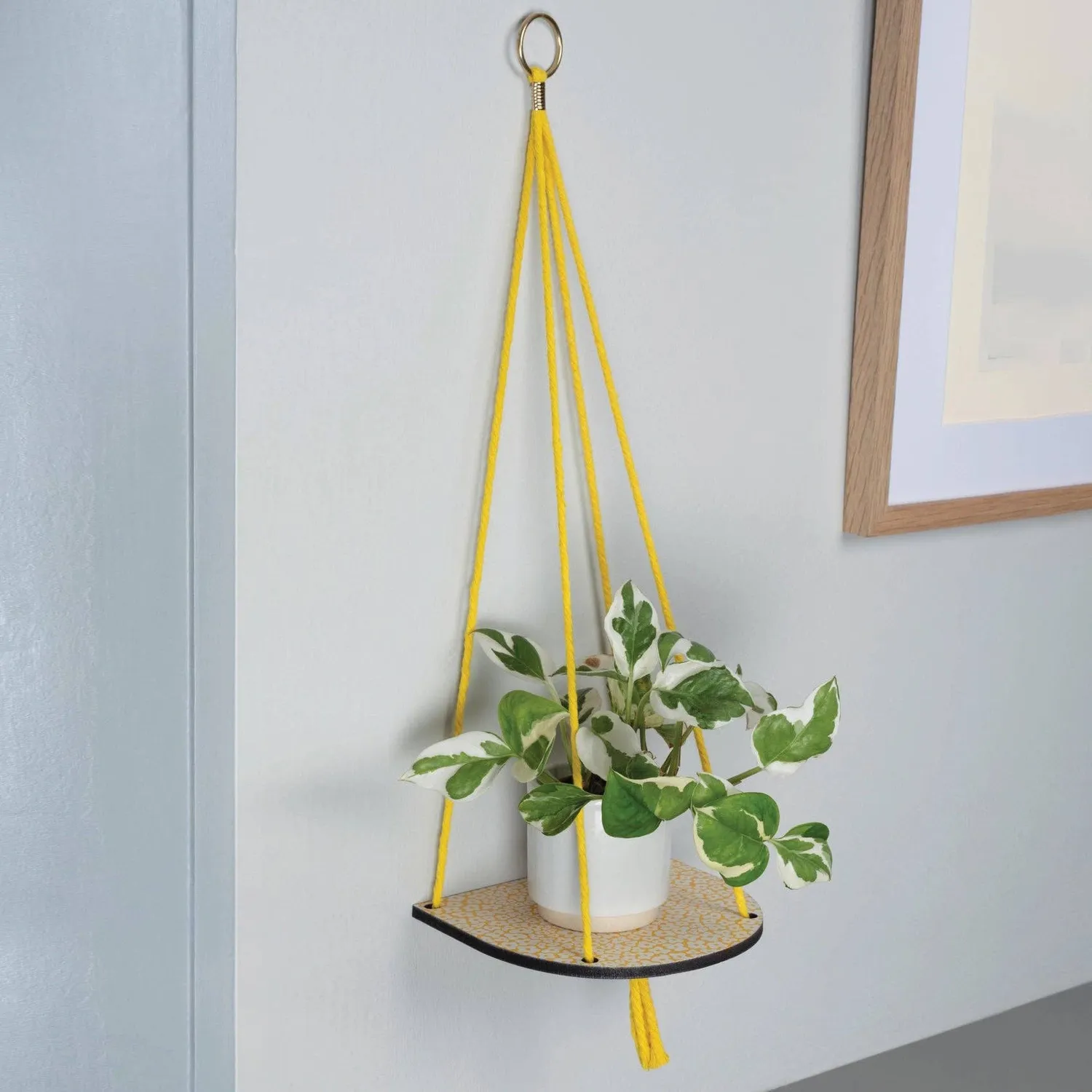 Studio Wald Small wandplank warm yellow 15 cm seconds