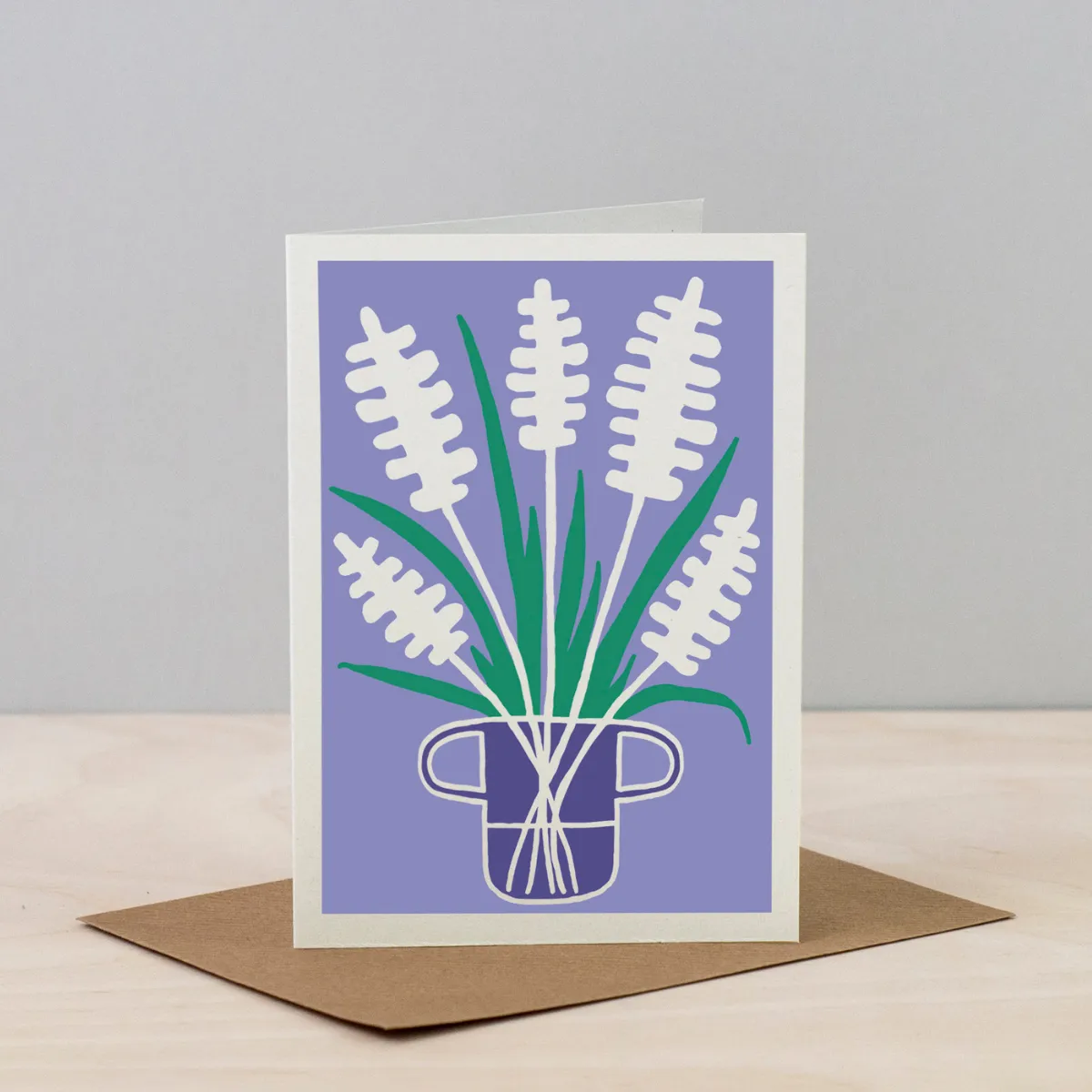 Studio Wald Hyacinth wenskaart A6 blanco seconds