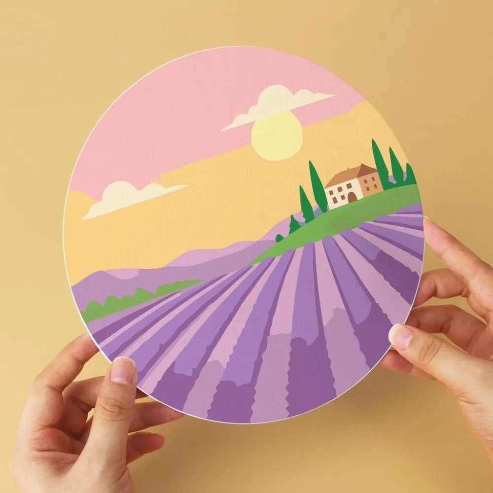 Figured'Art Mini Serie Dromerige landschappen 2 schilderen op nummer Ø20cm