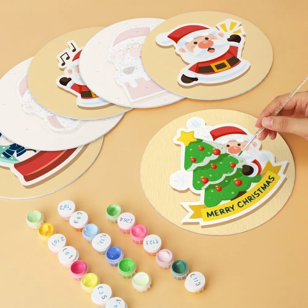 Figured'Art Mini Serie Kerstmagie schilderen op nummer Ø20cm 6 stuks