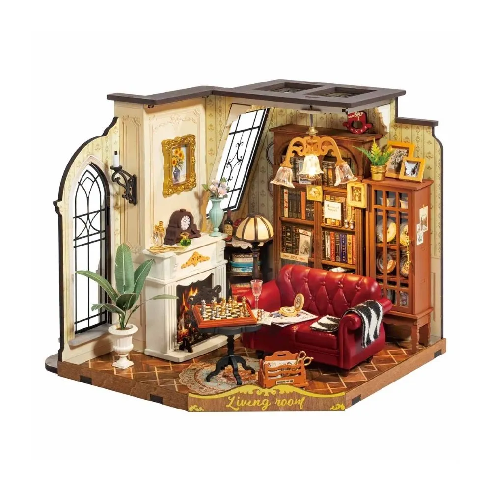 Figured'Art Miniatuurhuisje Catherines woonkamer bouwpakket 284 delen