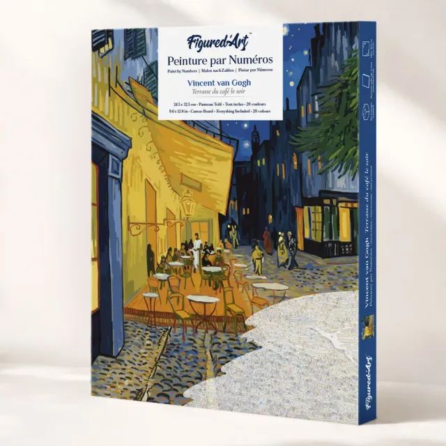 Figured'Art Van Gogh Caféterras bij nacht cadeauset 24,5x32,5 cm