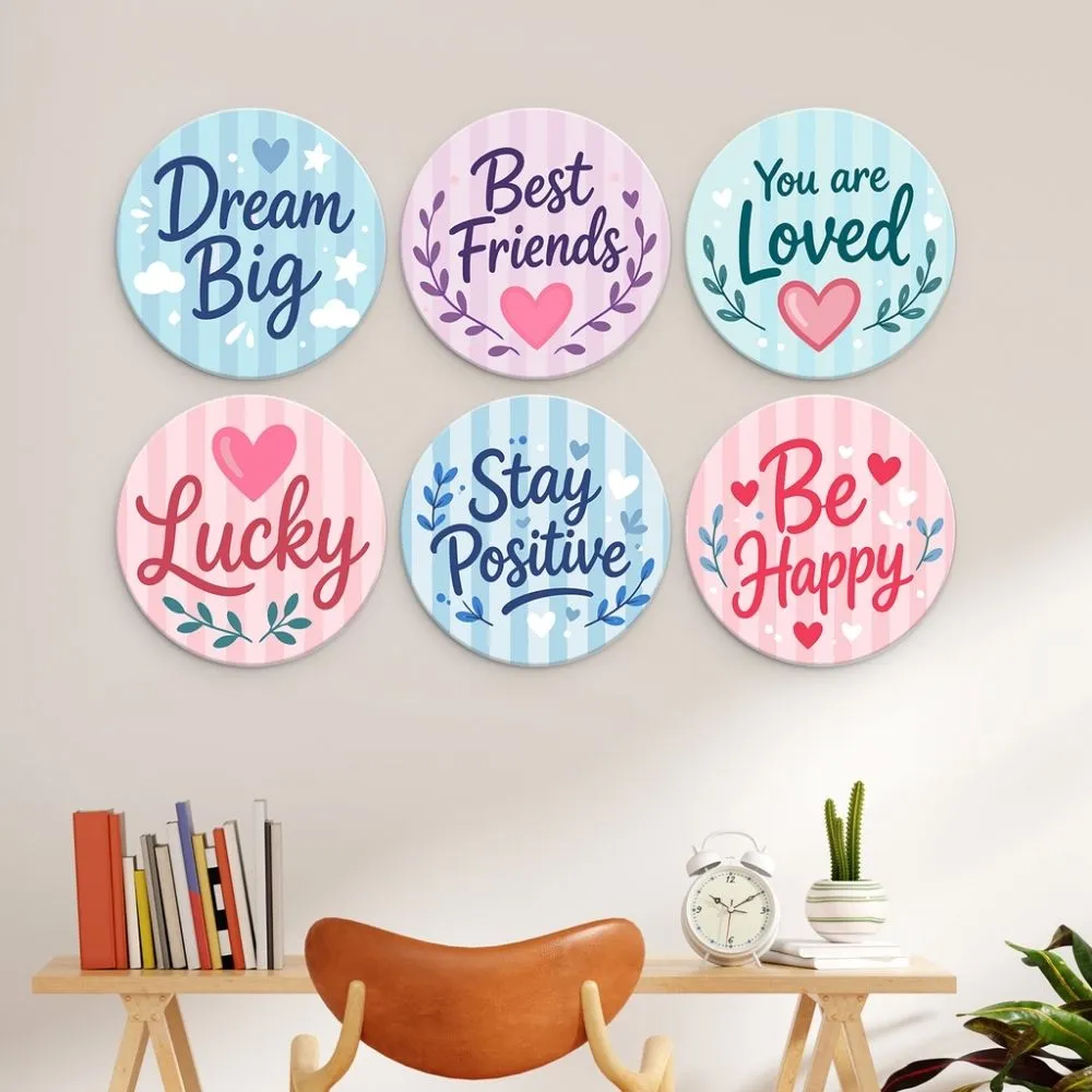 Figured'Art Mini Serie Tedere harten schilderen op nummer Ø20cm 6 stuks