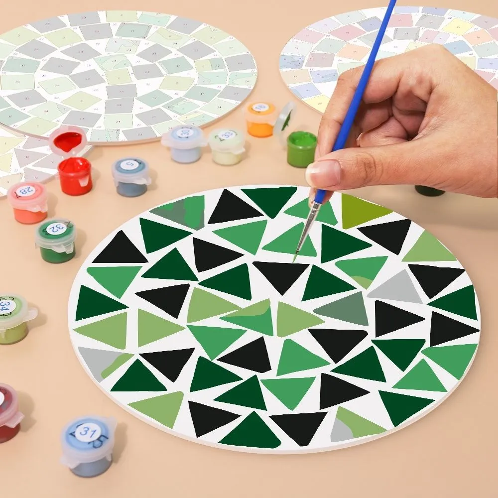 Figured'Art Moderne Geometrisch schilderen op nummer placemats 6x20 cm