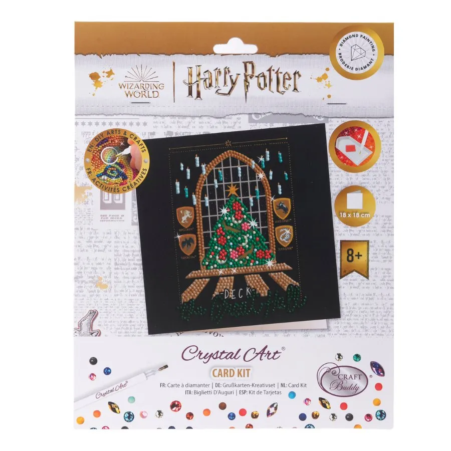 Craft Buddy Crystal Art Harry Potter The Great Hall kaart 18x18cm