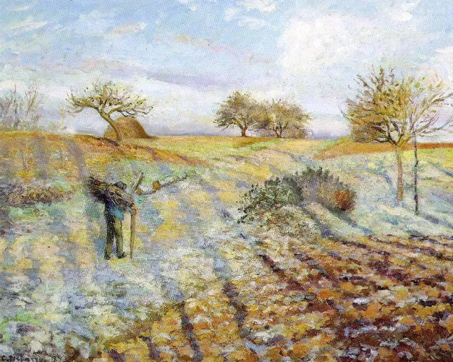 Figured'Art Rijp Pissarro schilderen op nummer 40x50cm impressionisme