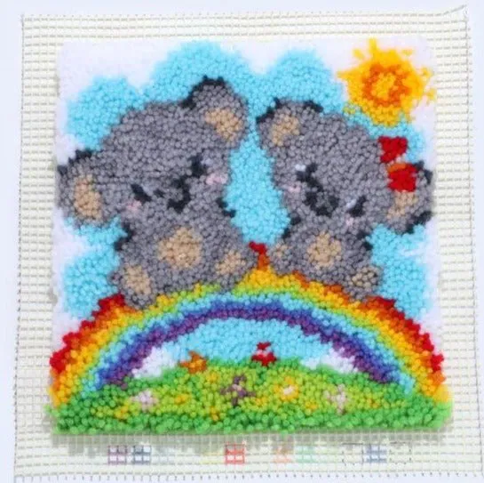 Craft Buddy Koala & Giraffe knoopset 2 canvassen 30x30cm