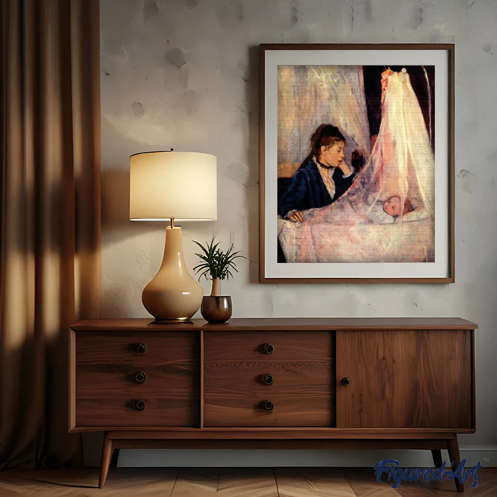 Figured'Art De wieg Morisot diamond painting 40x50cm vierkant