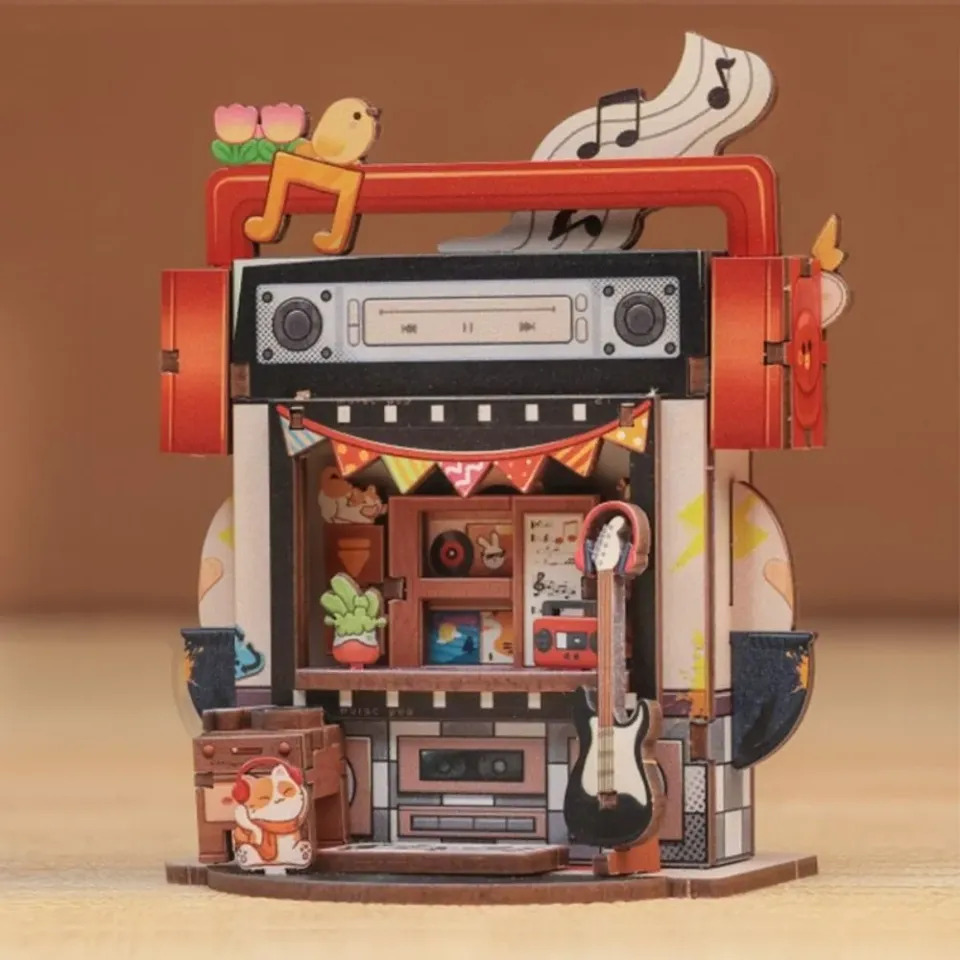 Figured'Art Platenwinkel miniatuurhuisje bouwpakket 50 delig
