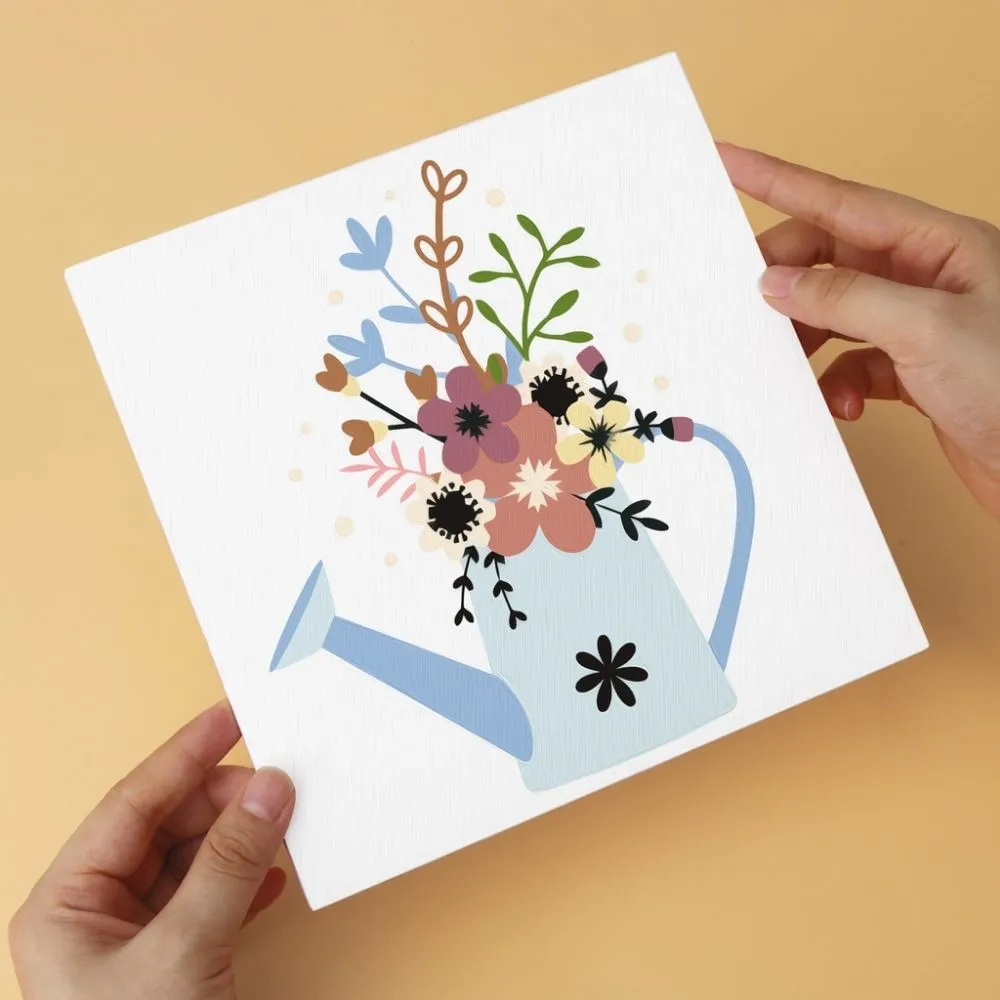 Figured'Art Mini Serie Bloemen uit de gieter 1 schilderen op nummer 6x 20x20cm