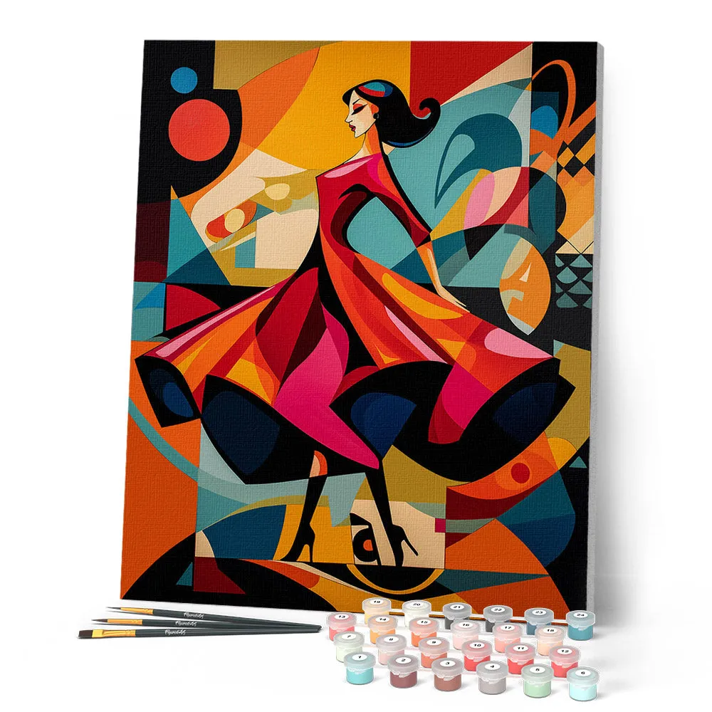 Figured'Art Gedurfd Abstract Supermodel schilderen op nummer 40x50cm