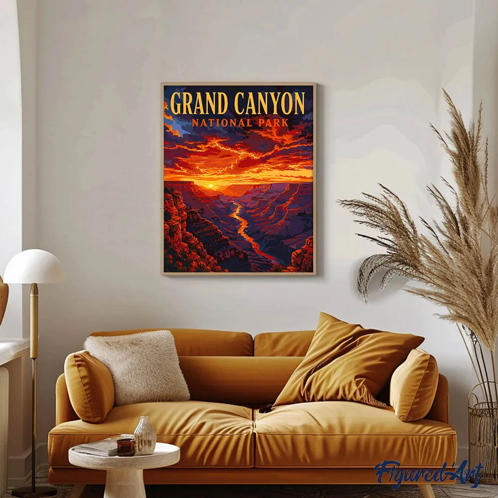 Figured'Art Grand Canyon schilderen op nummer 40x50cm landschap