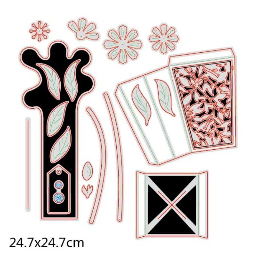 Craft Buddy Beautiful Bouquet Daisies 3D giftcard snijmallen 22 stuks