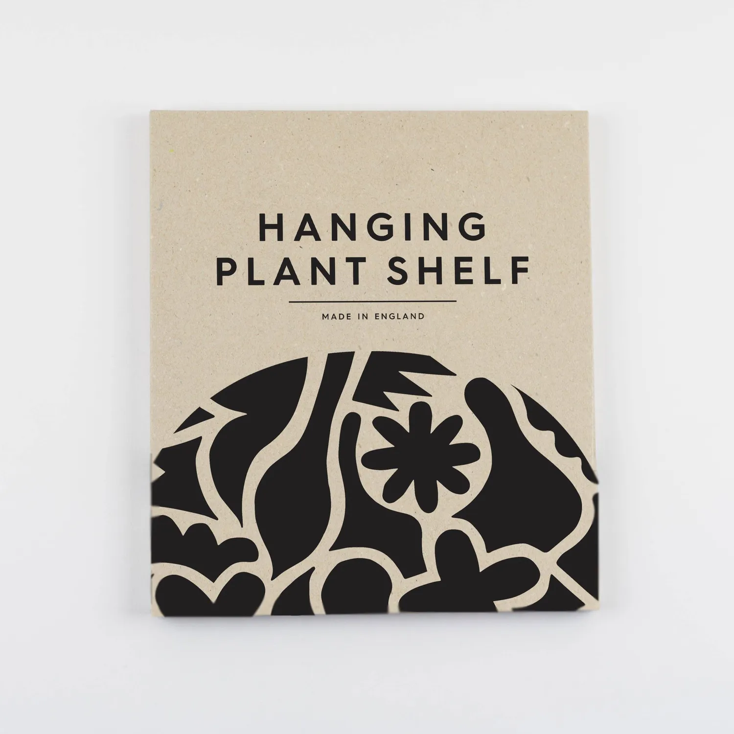 Studio Wald Black Abstract hangende plantenplank macramé