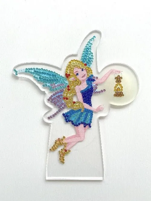 Craft Buddy Crystal Art Fairy with Lantern LED lamp 20 cm met USB