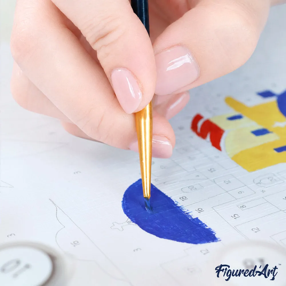 Figured'Art Santorini-ontsnapping schilderen op nummers cadeauset