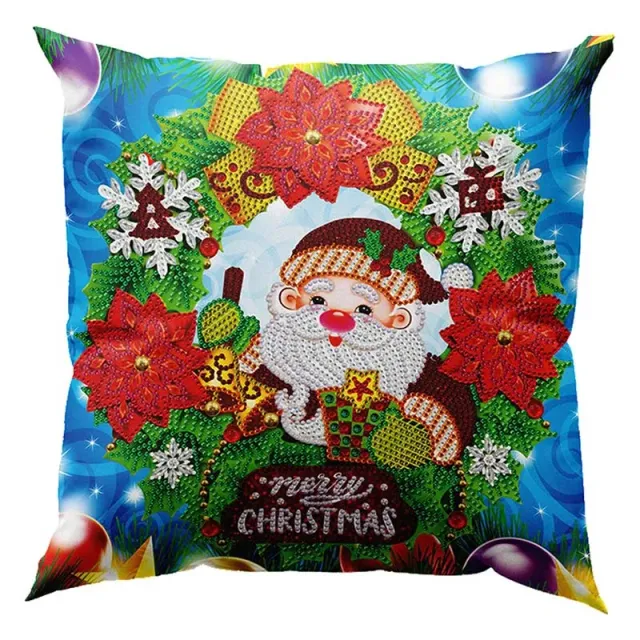 Figured'Art Kerst Kabouter diamond painting kussenhoes 30x30