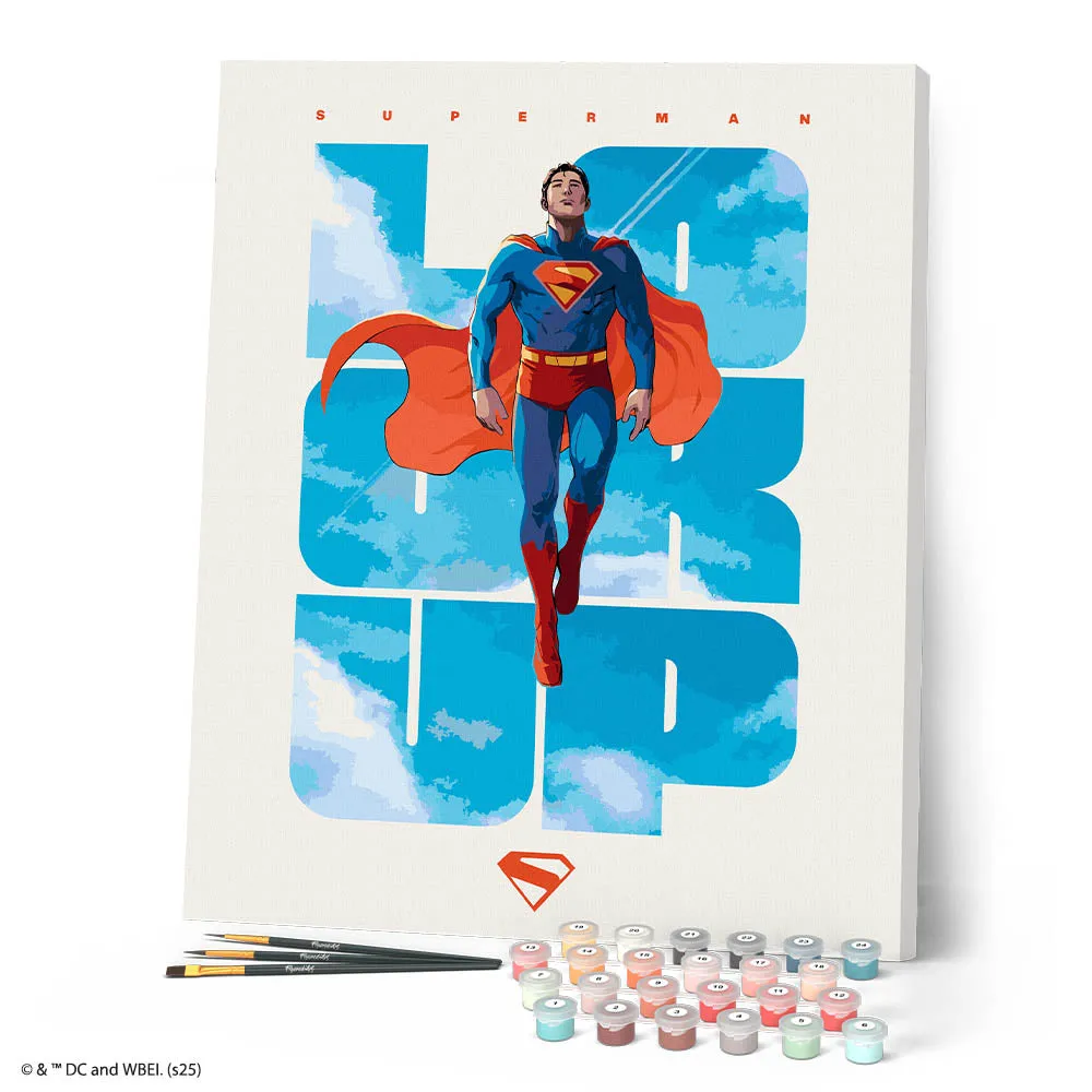 Figured'Art Superman tussen de wolken 1 schilderen op nummer 40x50