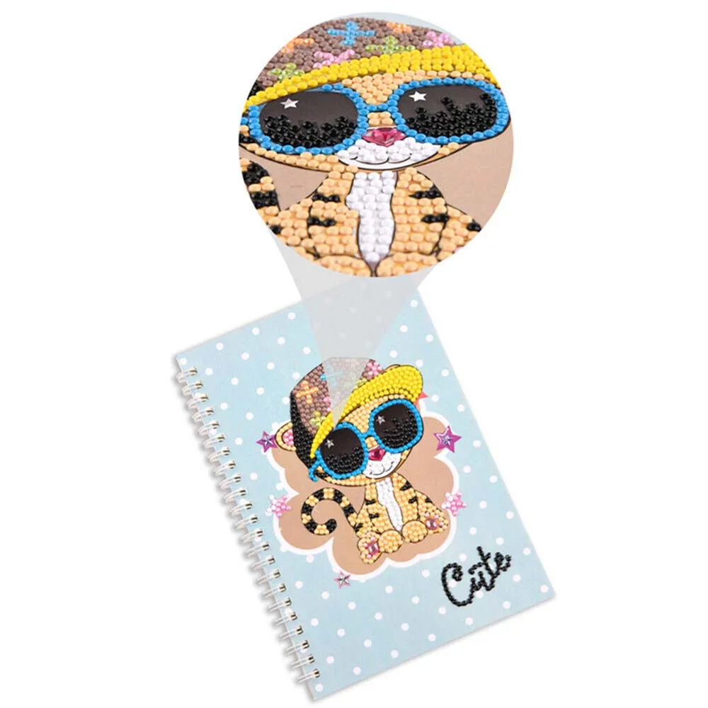 Figured'Art Schattige Kat diamond painting boekje A5 60 pagina's