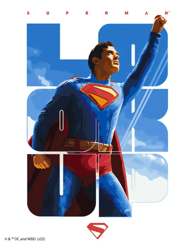 Figured'Art Superman tussen de wolken schilderen op nummer 40x50cm DC