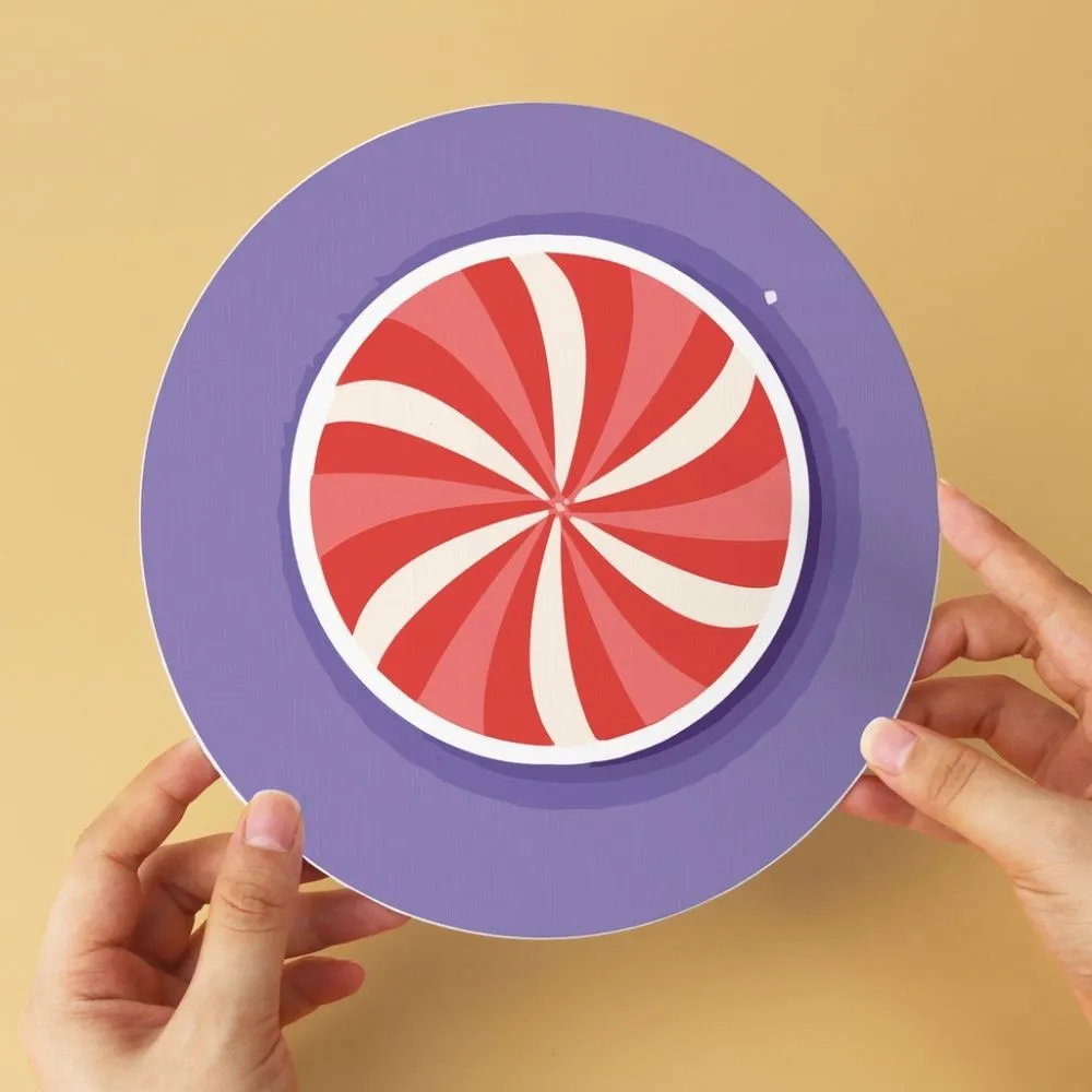 Figured'Art Paarse kerstset schilderen op nummer schijven Ø20 cm 6 stuks