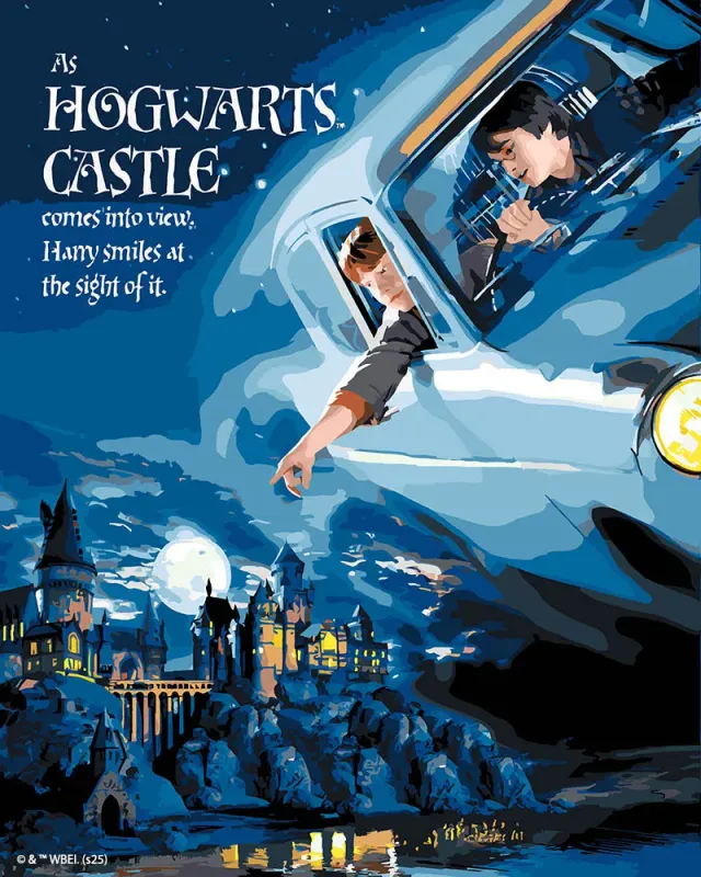 Figured'Art Harry Potter Vlucht naar Hogwarts nummer 40x50 cm
