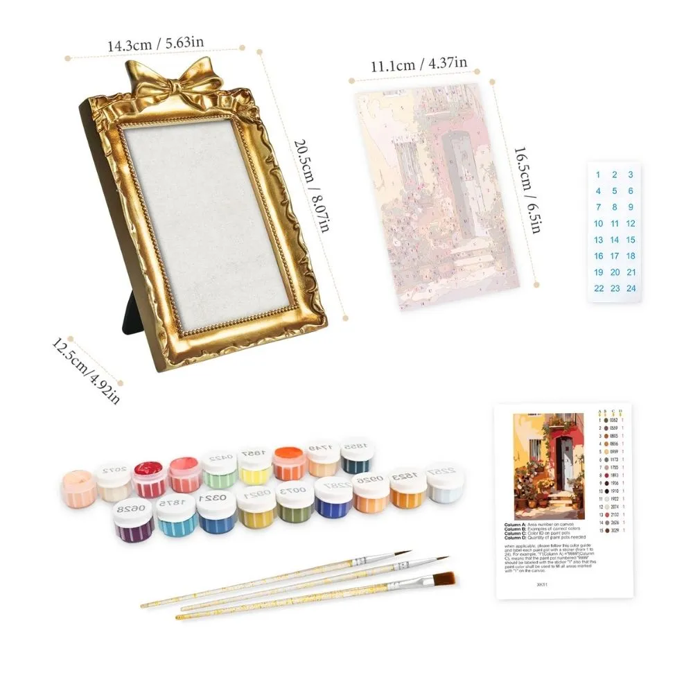 Figured'Art Terracotta Binnenplaats mini schilderen lijst