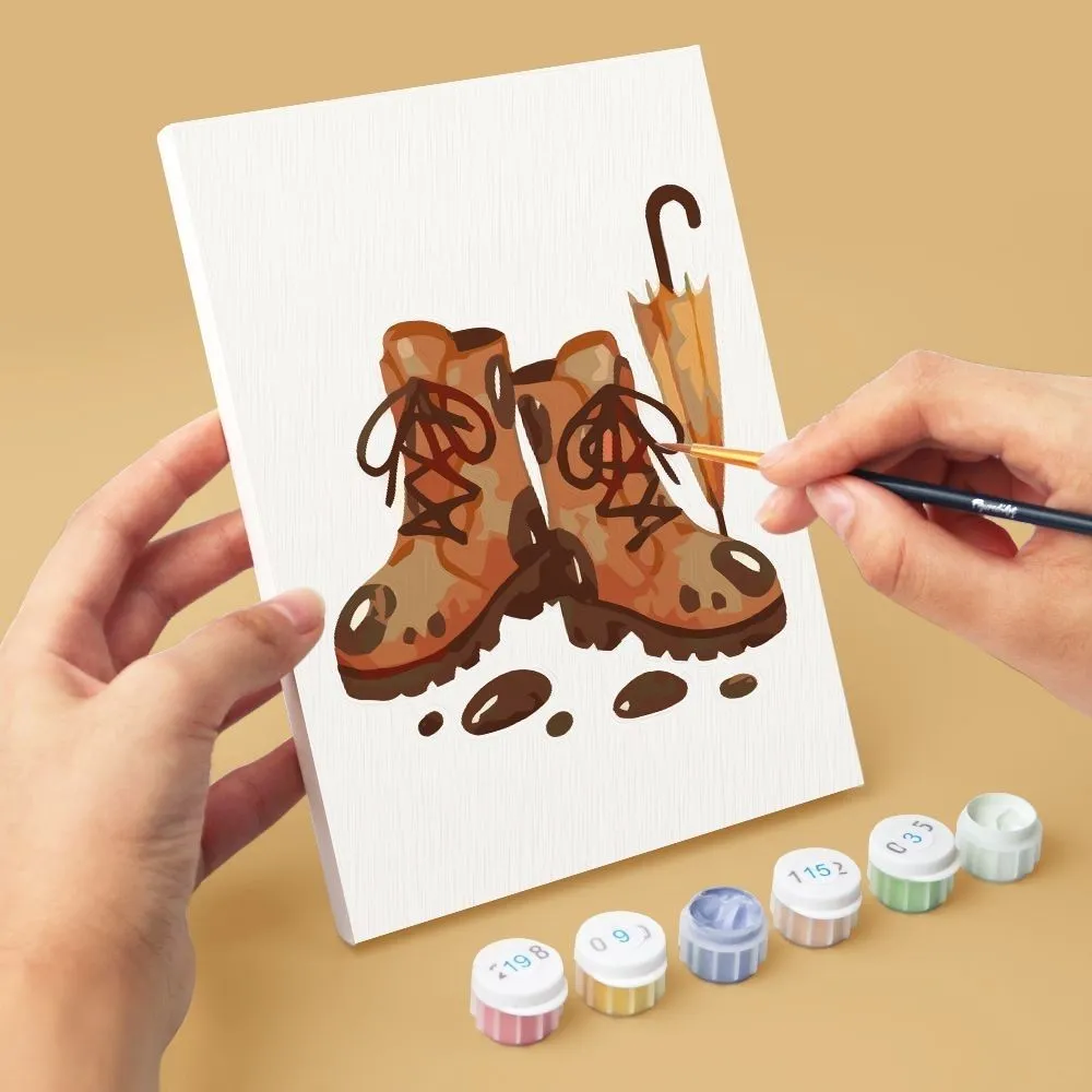 Figured'Art Herfst Hygge schilderen op nummer 15x20 6 stuks herfst