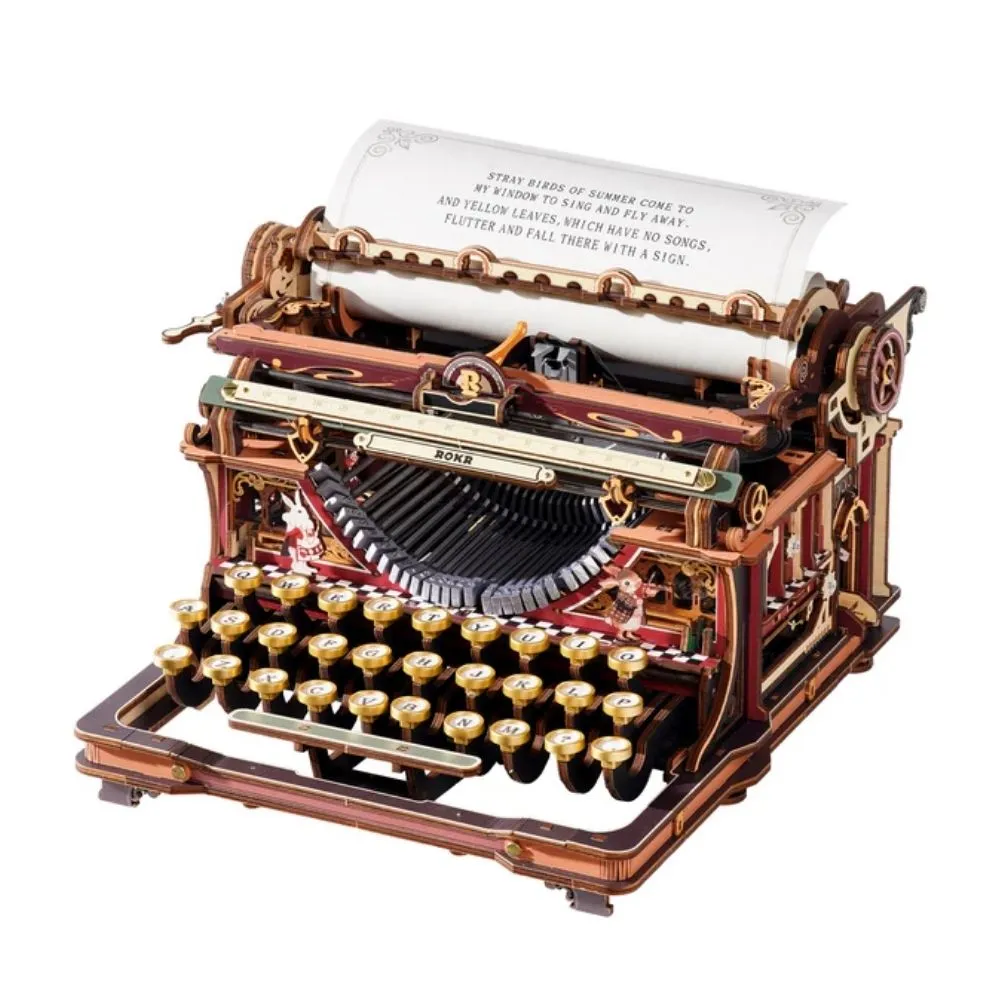 Figured'Art Magische typemachine 3D puzzel 324 delen rood