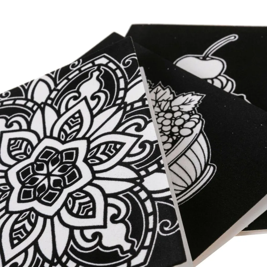 Craft Buddy Velvet Art wenskaarten set 24 stuks met stiften
