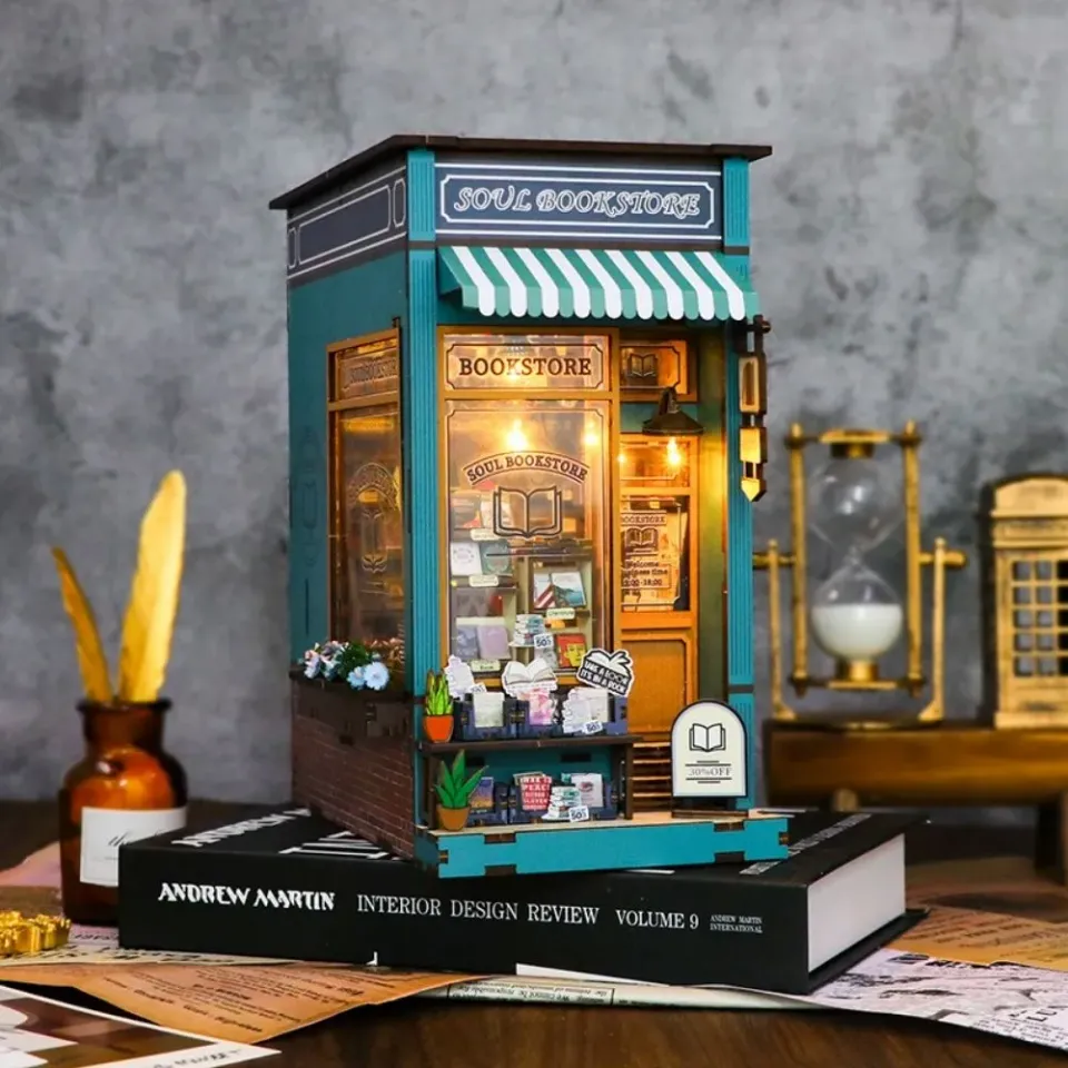 Figured'Art Boekhandel van de Ziel book nook 21 cm