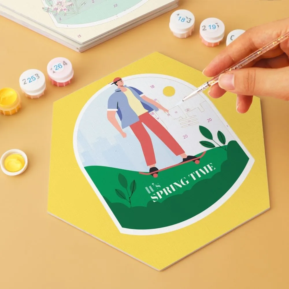 Figured'Art Mini Serie Lentevibes schilderen op nummer 6 stuks