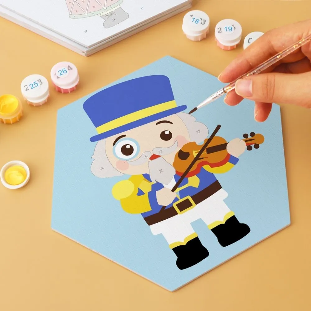 Figured'Art Mini Serie Vrolijke personages schilderen op nummer zeshoek