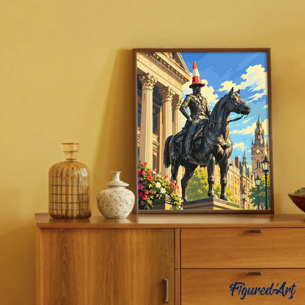 Figured'Art Hertog van Wellington Glasgow schilderij schilderen op nummer 40x50 cm
