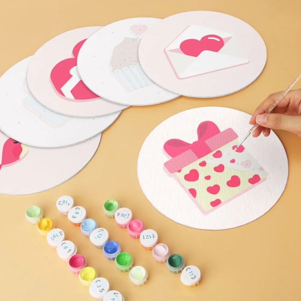 Figured'Art Mini Serie Liefdesbriefjes schilderen op nummer 6 schijven