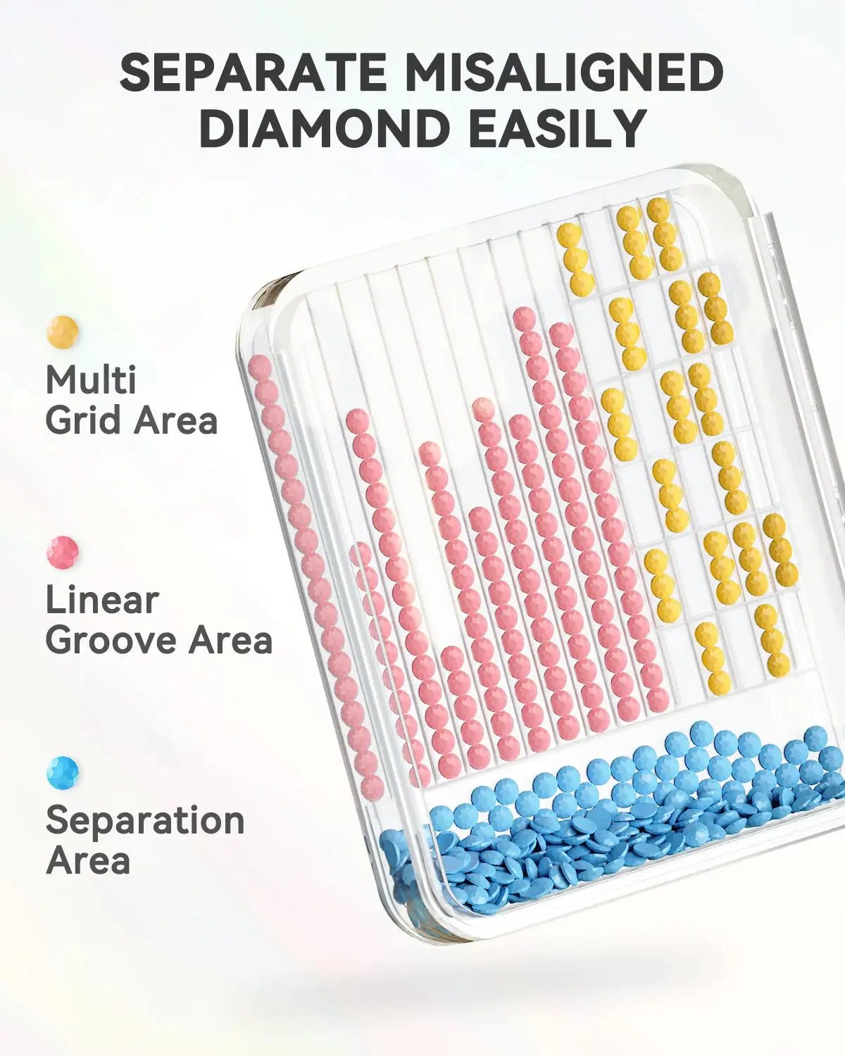 ARTDOT diamond painting bakjes 15 stuks met deksel en stickers