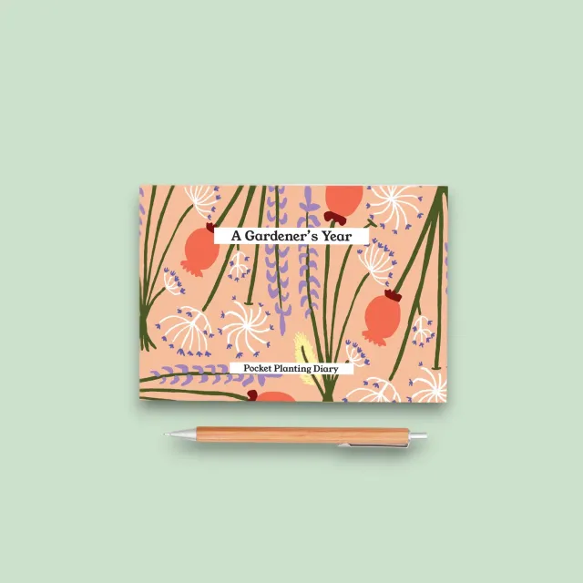 Studio Wald Gardener's Diary Peach tuindagboek A6