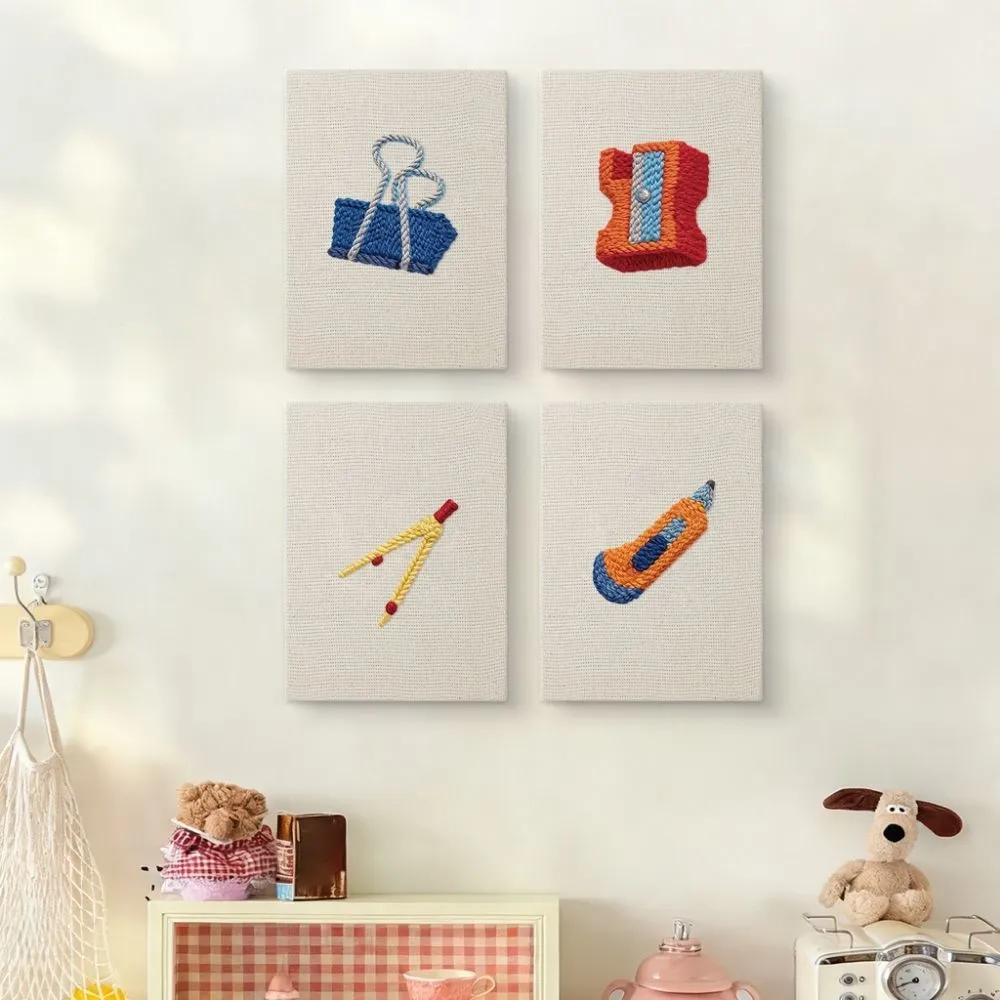 Figured'Art Bureau Accessoires punch needle set 4 stuks 15x20cm