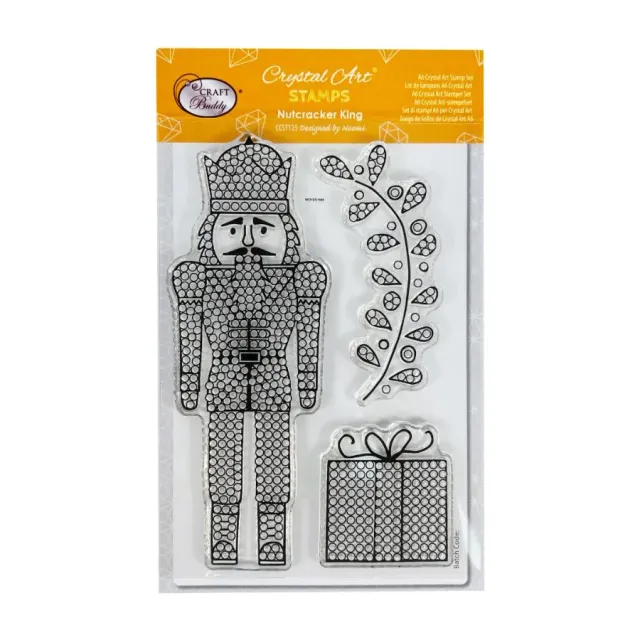 Craft Buddy Crystal Art Nutcracker King stempelset A6 3 stuks