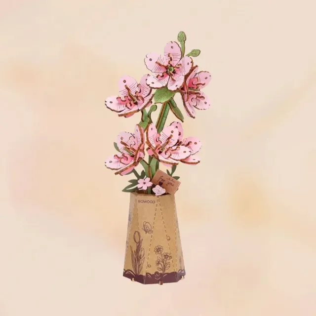 Figured'Art Sakura 3D puzzel hout 113 stukjes 22,5 cm