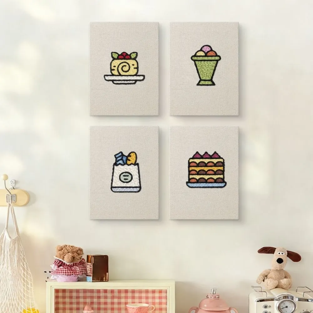 Figured'Art Heerlijke Momenten punch needle set 4 stuks frames