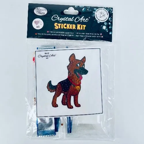 Craft Buddy Crystal Art Joyful Dog Motief diamond painting