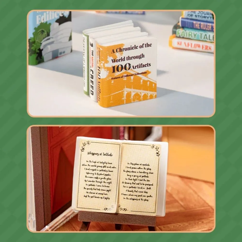 Figured'Art Memory-boekwinkel miniatuurhuisje 44-delig 15,7 cm