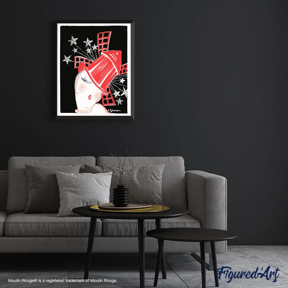 Figured'Art Moulin Rouge-affiche schilderen op nummer 40x50cm vintage poster