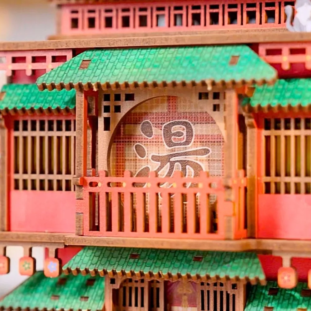 Figured'Art De Onsen-Saga 3D puzzel hout 383 stukjes met LED