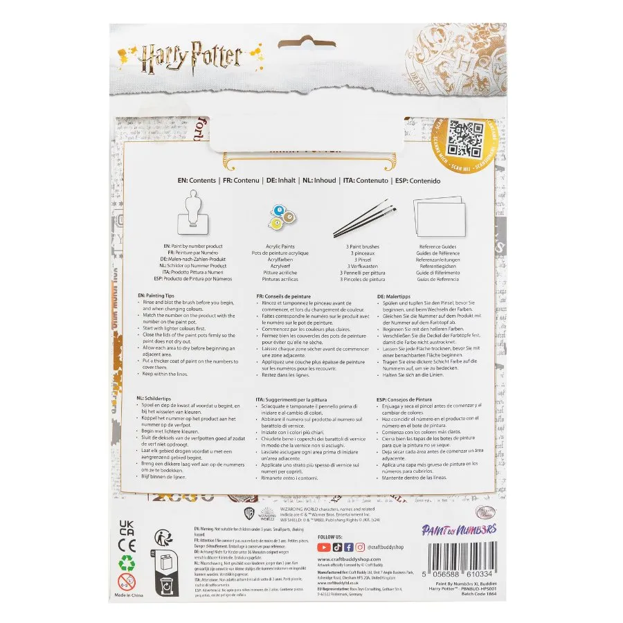 Craft Buddy Harry Potter paint by numbers figuur XL