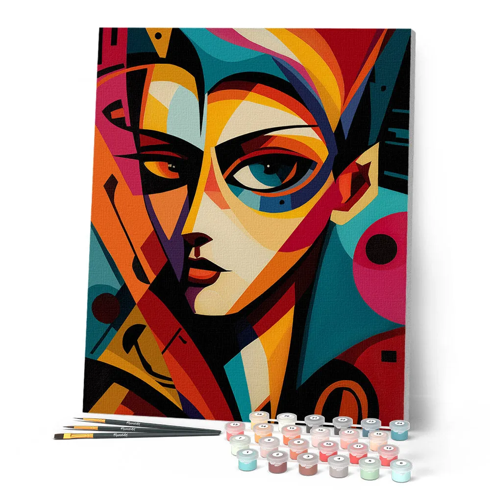 Figured'Art Gedurfd Abstract Portret canvas schilderen op nummer 40x50 cm