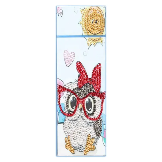 Figured'Art Uil diamond painting pennenhouder 21x7x3 cm glans